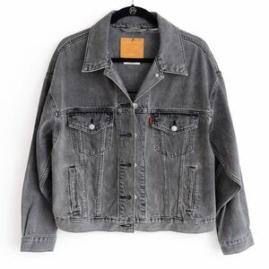 LEVI’S Oversized Gray Denim Jacket Size M | Limited Edition Collab | NWOT